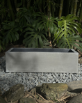 Load image into Gallery viewer, Matera rectangular de concreto gris para jardín – Concrete Decor
