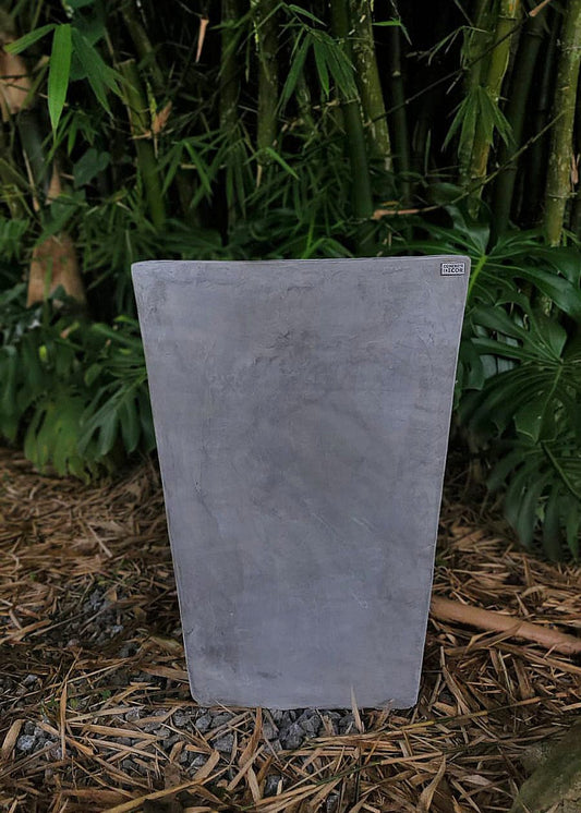 Matera cónica de concreto gris – Concrete Decor